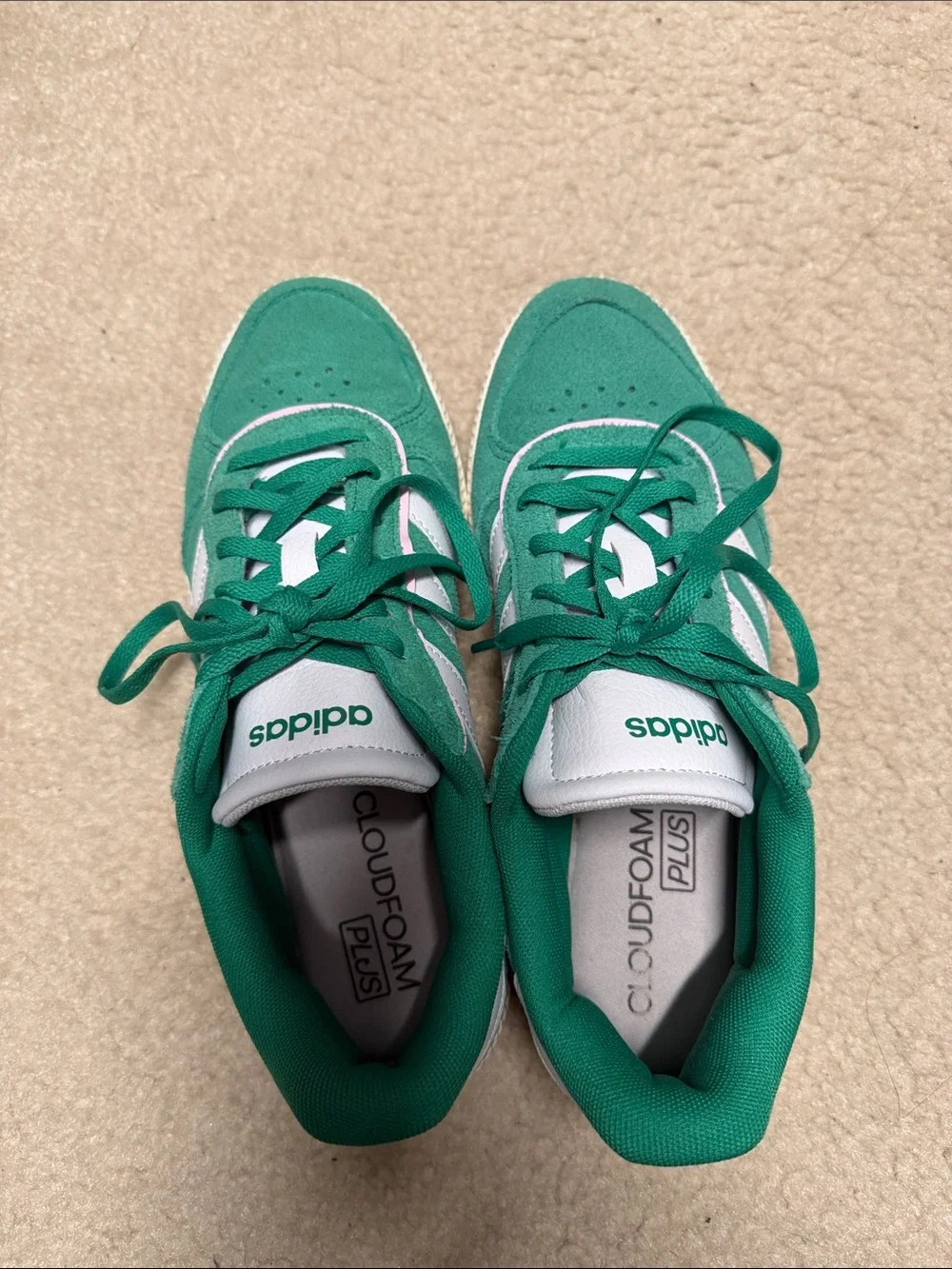adidas green suede